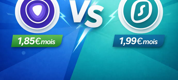 PureVPN (1,85&nbsp;&euro;/mois) vs Surfshark (1,99&nbsp;&euro;/mois)&nbsp;: le vrai bon plan &agrave; moins de 2&nbsp;&euro;