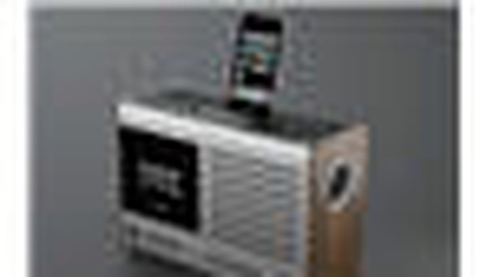 La radio dock iPod branchée