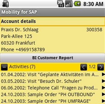 une version dédiée au décisionnel en mobilité est en préparation chez sap.