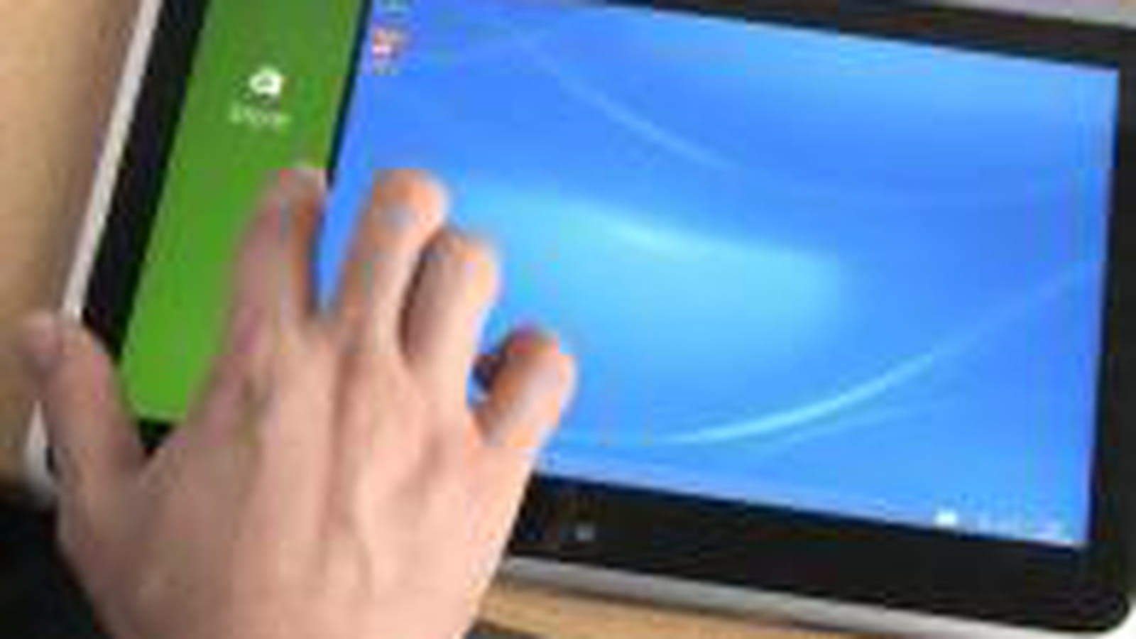 Gestes sur tablette Windows 8