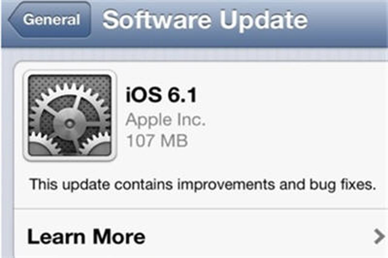 iOS 6.1 : cap sur la 4G LTE, et plus de sécurité