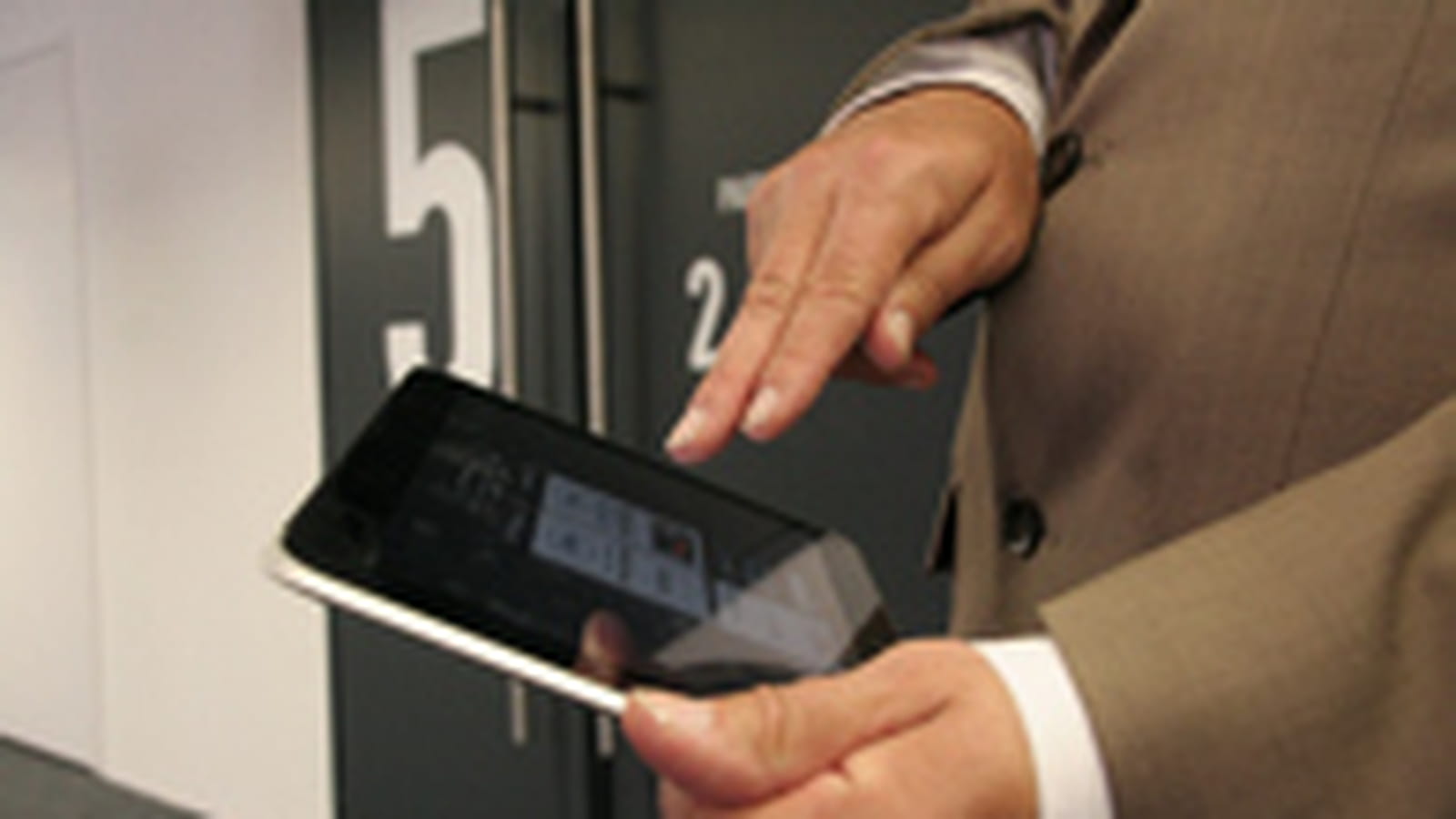 Une tablette pour gérer les entrées