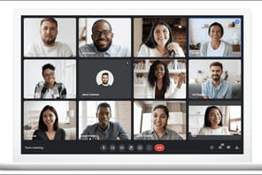 Google Meet&nbsp;: le d&eacute;ploiement de sa nouvelle version commence