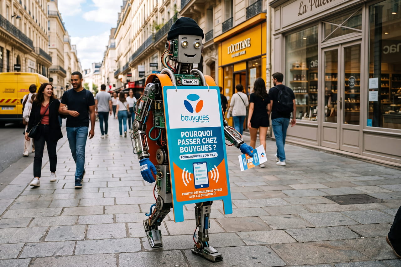 Qualité du trafic, CPC, CPM... Les retours de la première campagne de Bouygues Telecom sur ChatGPT