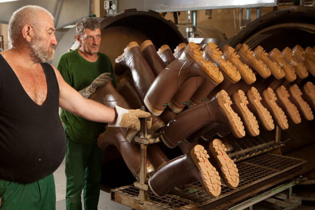 Les bottes sont cuites à 100°C