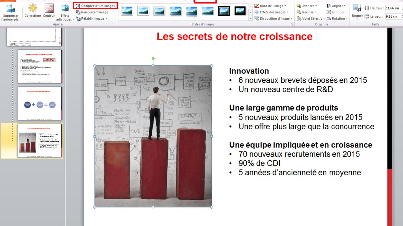 Compresser les images
