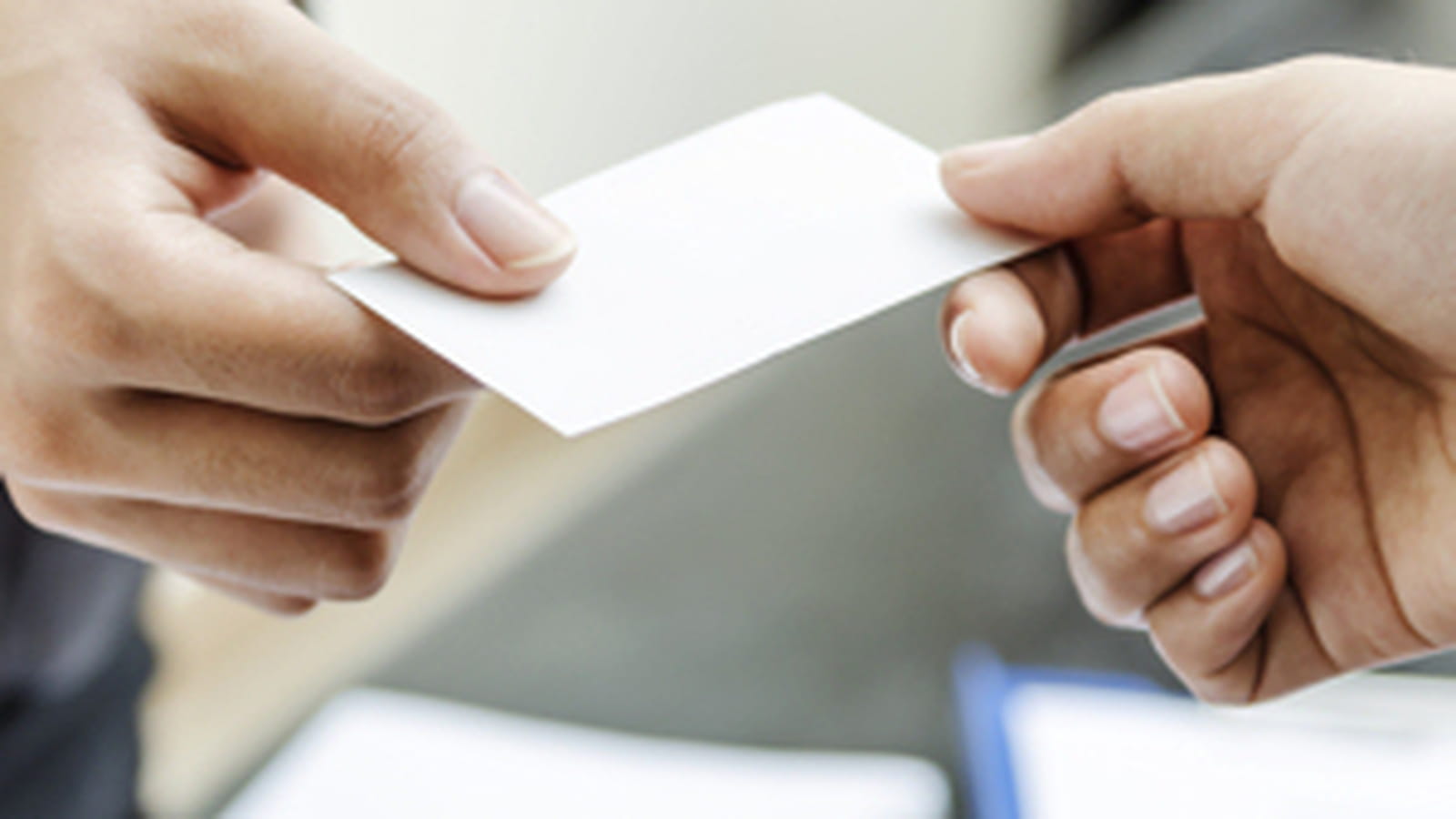 Avoir une carte de visite