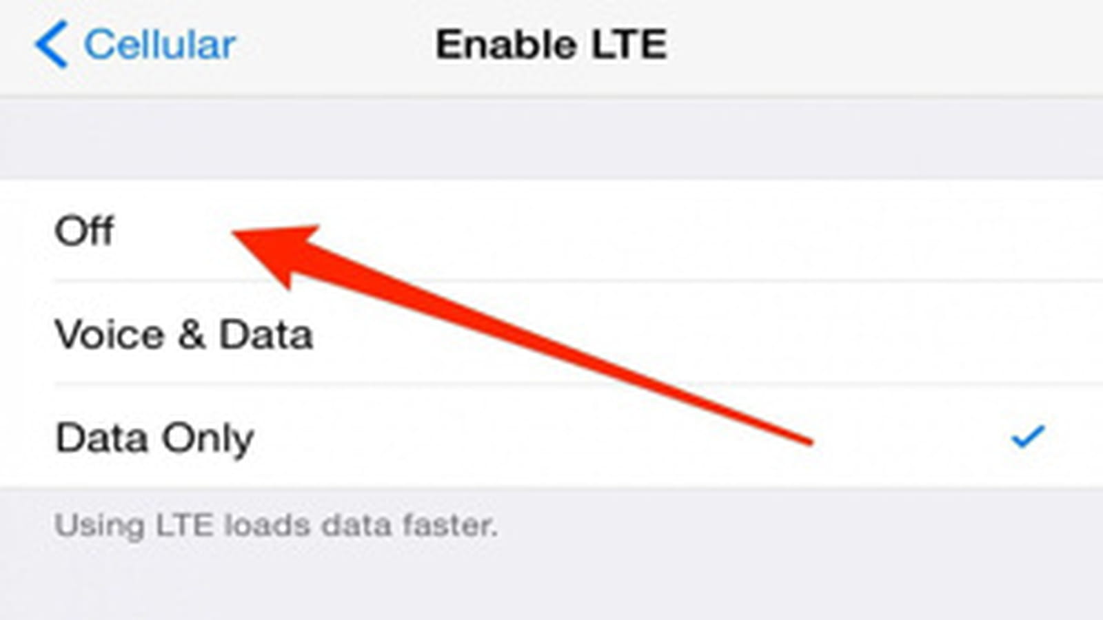 Désactivation de la 4G