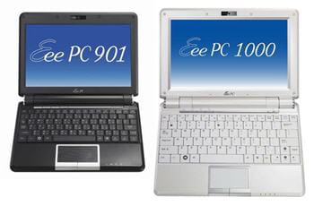 les deux nouveaux eee pc d'asus