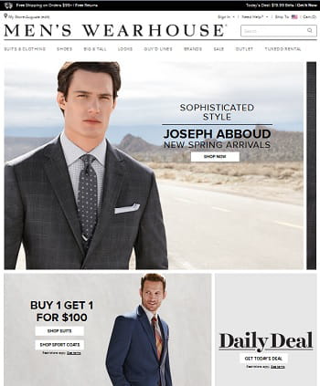 men's wearhouse existe depuis 40 ans et compte plus de 900 boutiques à travers