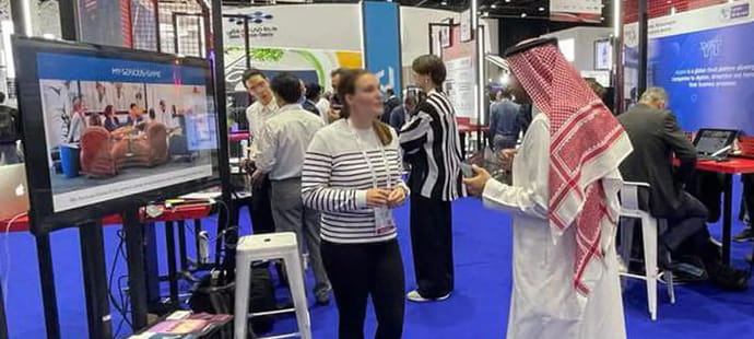 Au Gitex de Duba&iuml;, les start-up fran&ccedil;aises r&ecirc;vent d'Asie et de Moyen-Orient