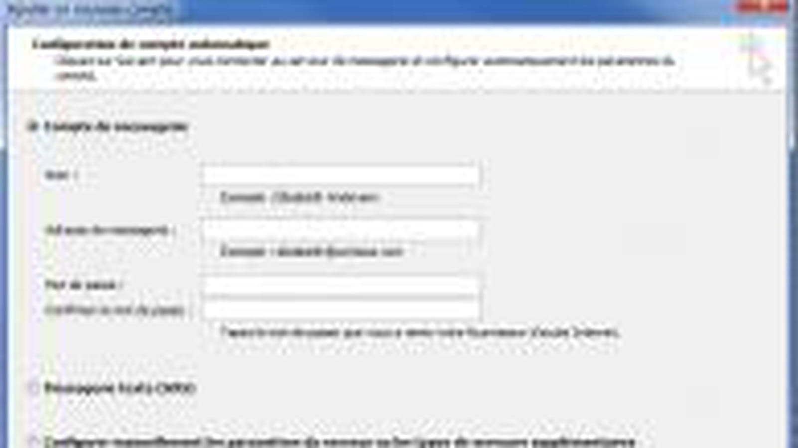 Boîte mail supplémentaire