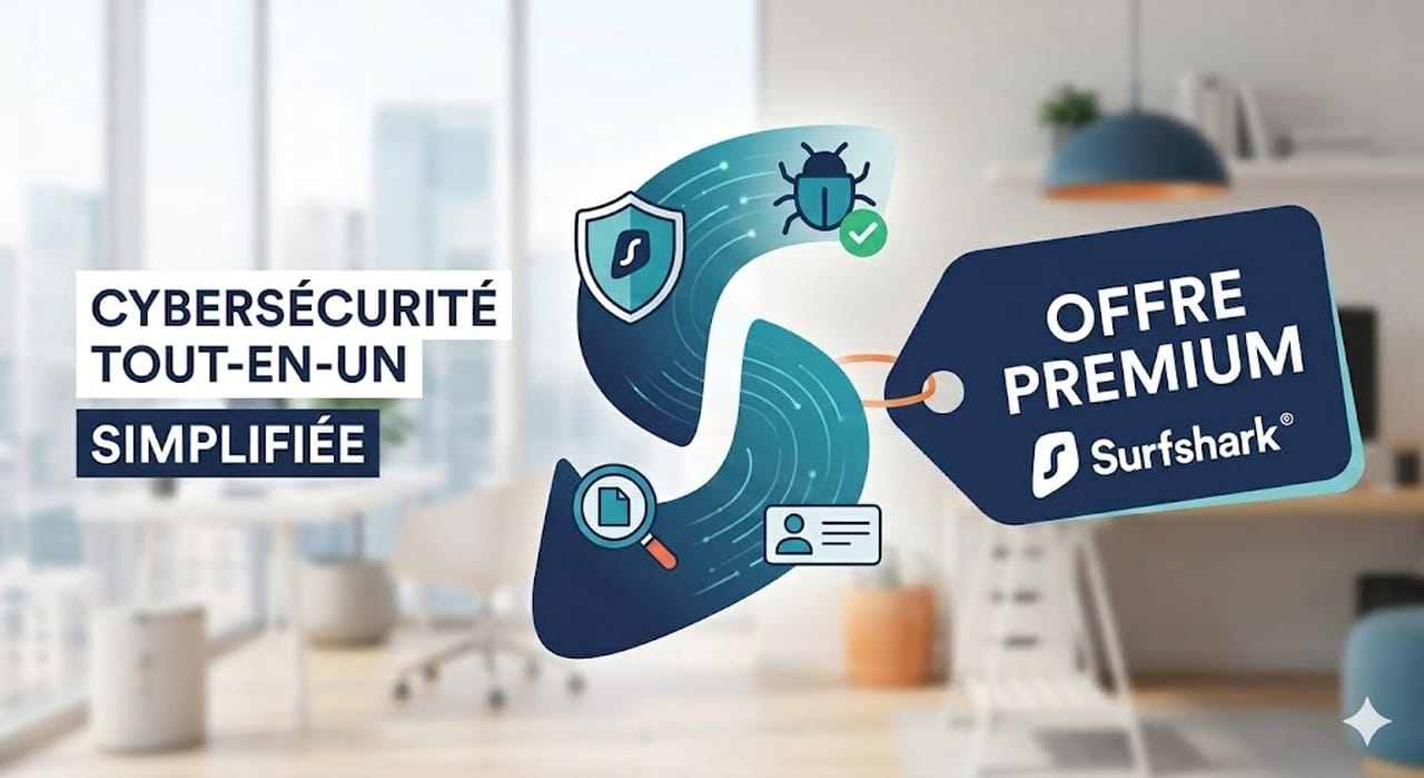 Surfshark simplifie la cybersécurité avec une offre à moins de 2 ¬/mois