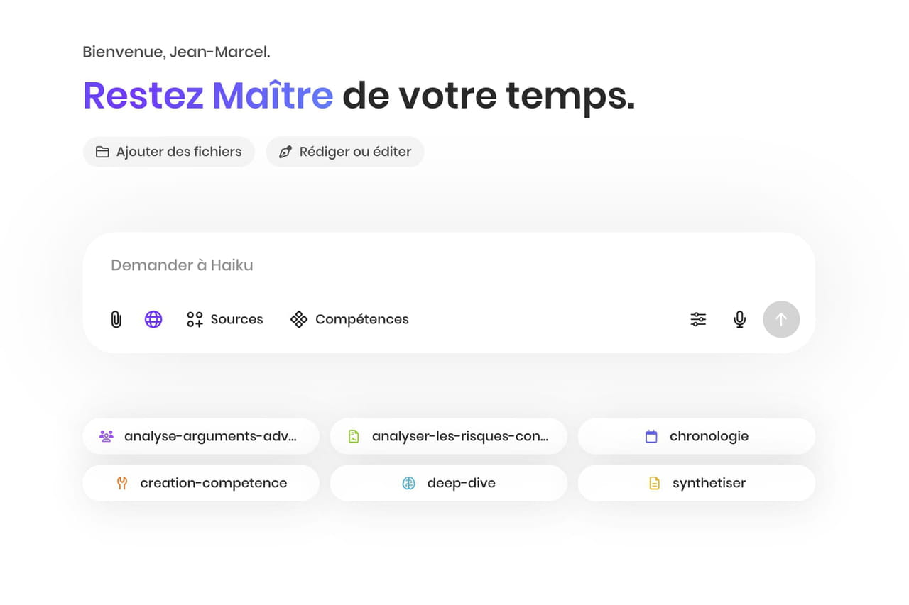 Haiku lève 3 millions d'euros pour son IA dédiée aux professionnels du droit