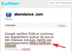 les liens de twitter (comme ceux de facebook) sont en nofollow et donc ignorés