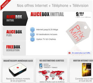 l'offre alicebox initial. 