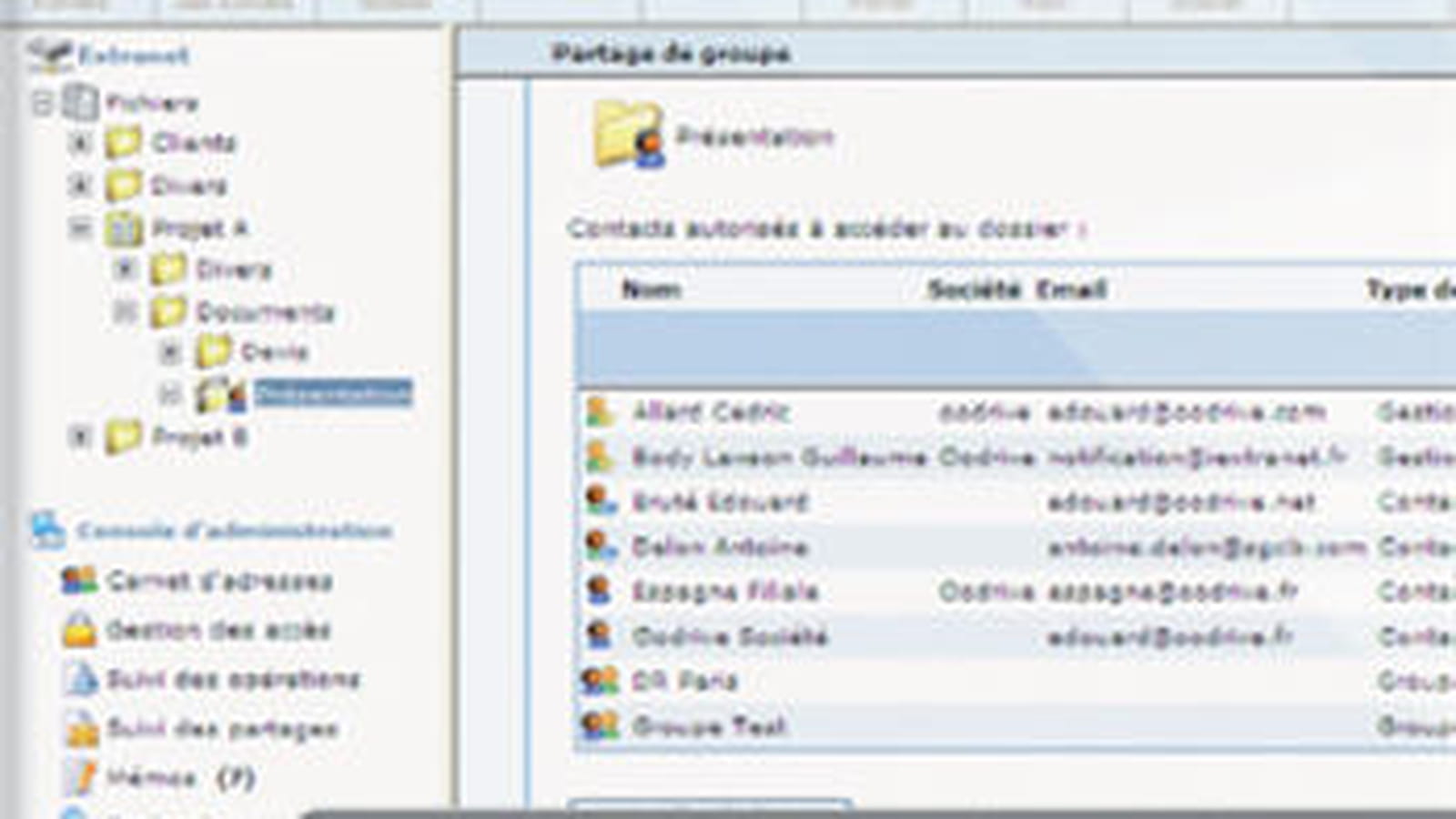 Stockage et partage en ligne