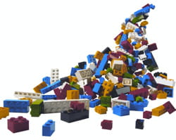 des briques de lego.