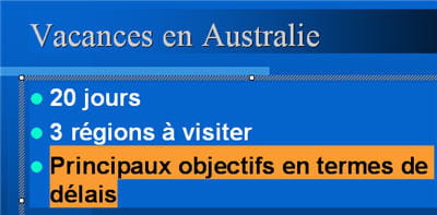 les champs à modifier