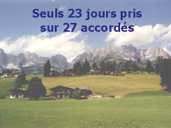 les autrichiens pourront profiter de près de 5 semaines de congés dans leurs