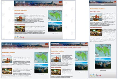 figure 9–7 le site sur hong kong dans sa version adaptative, qui est notre