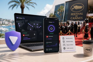 Festival de Cannes&nbsp;: Proton VPN Plus &agrave; 2,99&nbsp;&euro;/mois pour s&eacute;curiser les connexions en d&eacute;placement