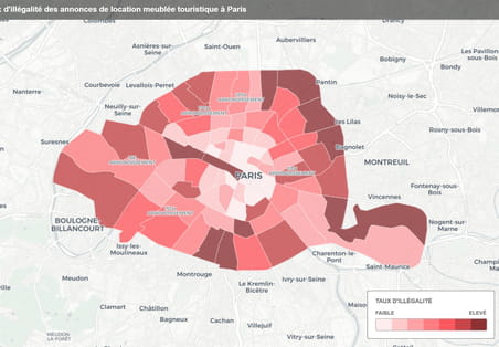 Location saisonni&egrave;re &agrave; Paris&nbsp;: plus d'un logement sur deux dans l'ill&eacute;galit&eacute;