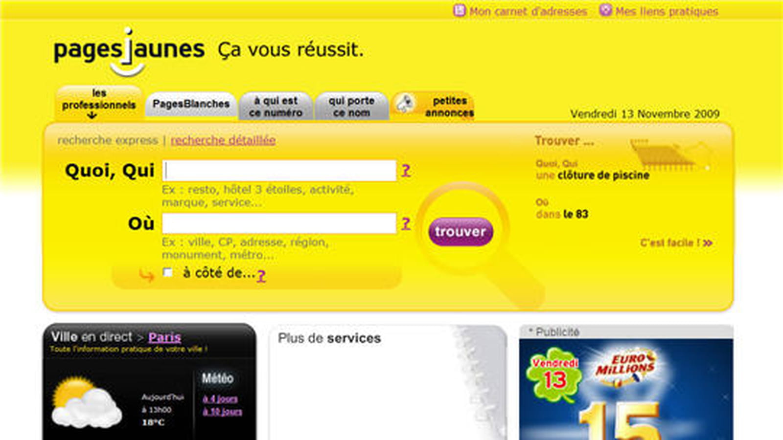 PagesJaunes en 2009