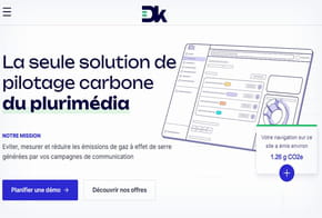 DK lÃ¨ve 1,2 million d'euros pour mesurer l'empreinte carbone de la publicitÃ©