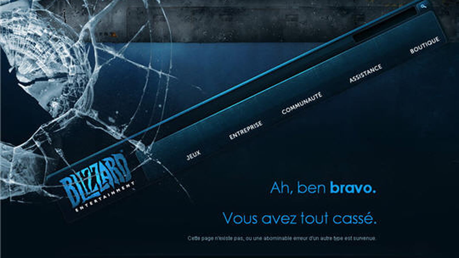 Tout cassé !