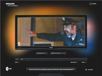 le téléviseur philips cinema 21:9.