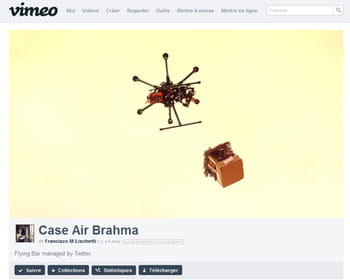 le drone livreur de bière.