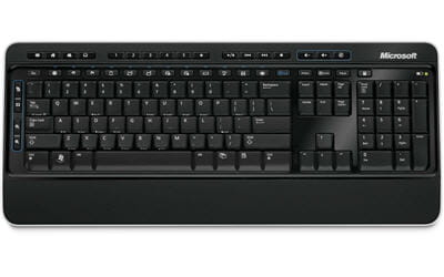 un clavier sans fil microsoft