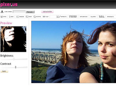 le site pixer.us propose toutes les fonctions d'améliorations de photos basiques