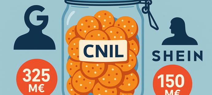 La Cnil inflige des amendes massives &agrave; Google et Shein pour non-respect des r&egrave;gles sur les cookies