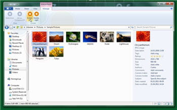 copie d'écran de l'explorateur de windows 8 pré-béta
