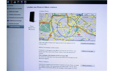 service de localisation de l'iphone