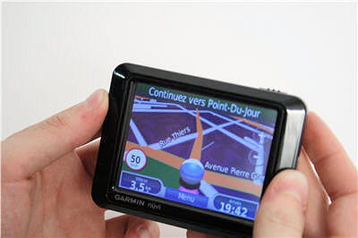 le gps pendant un calcul d'itinéraire