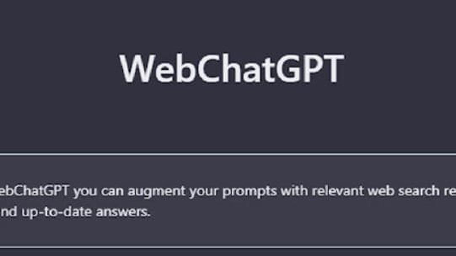 WebChatGPT