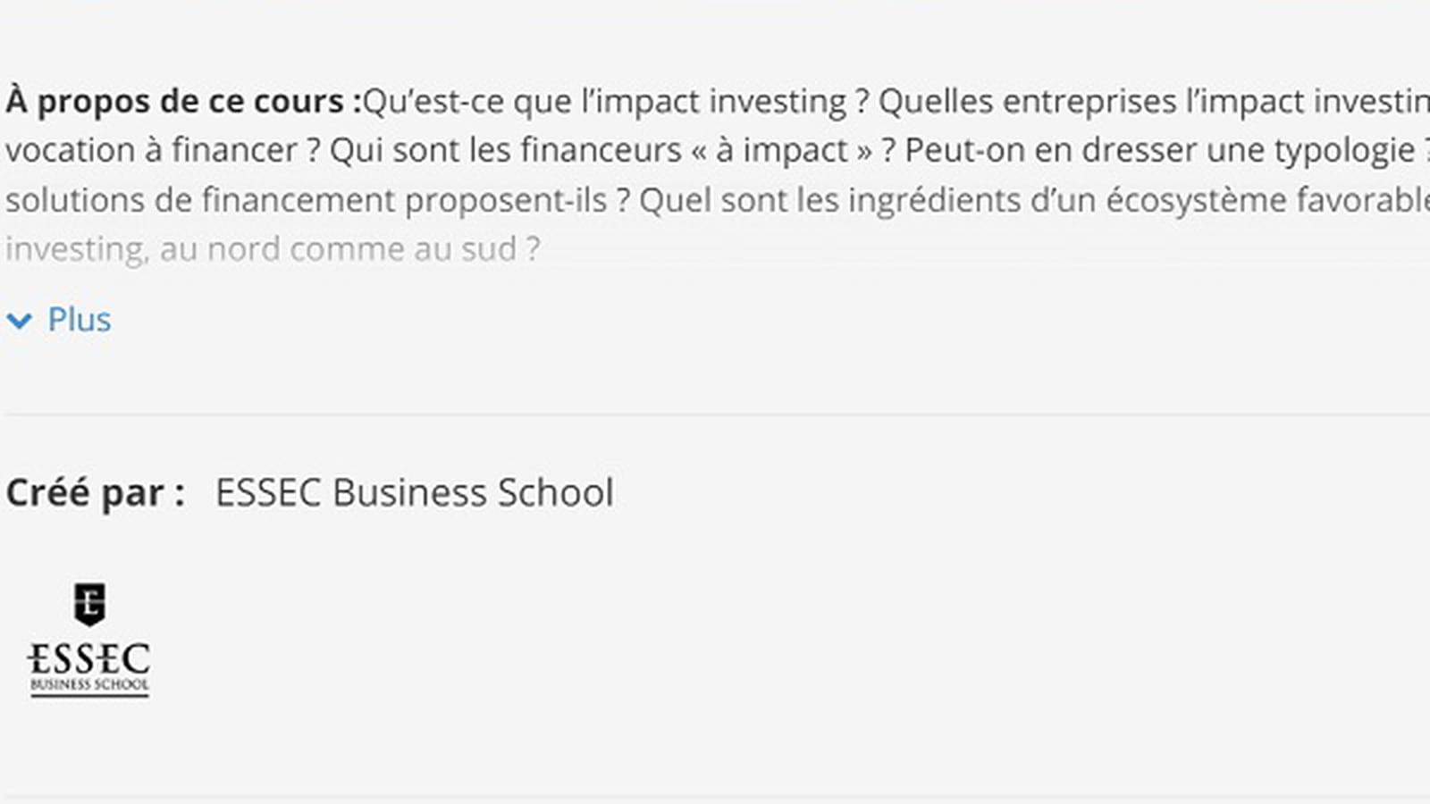 Impact investing