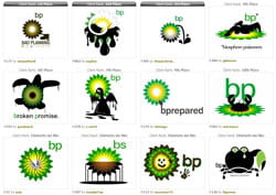 exemples de détournements du logo bp 