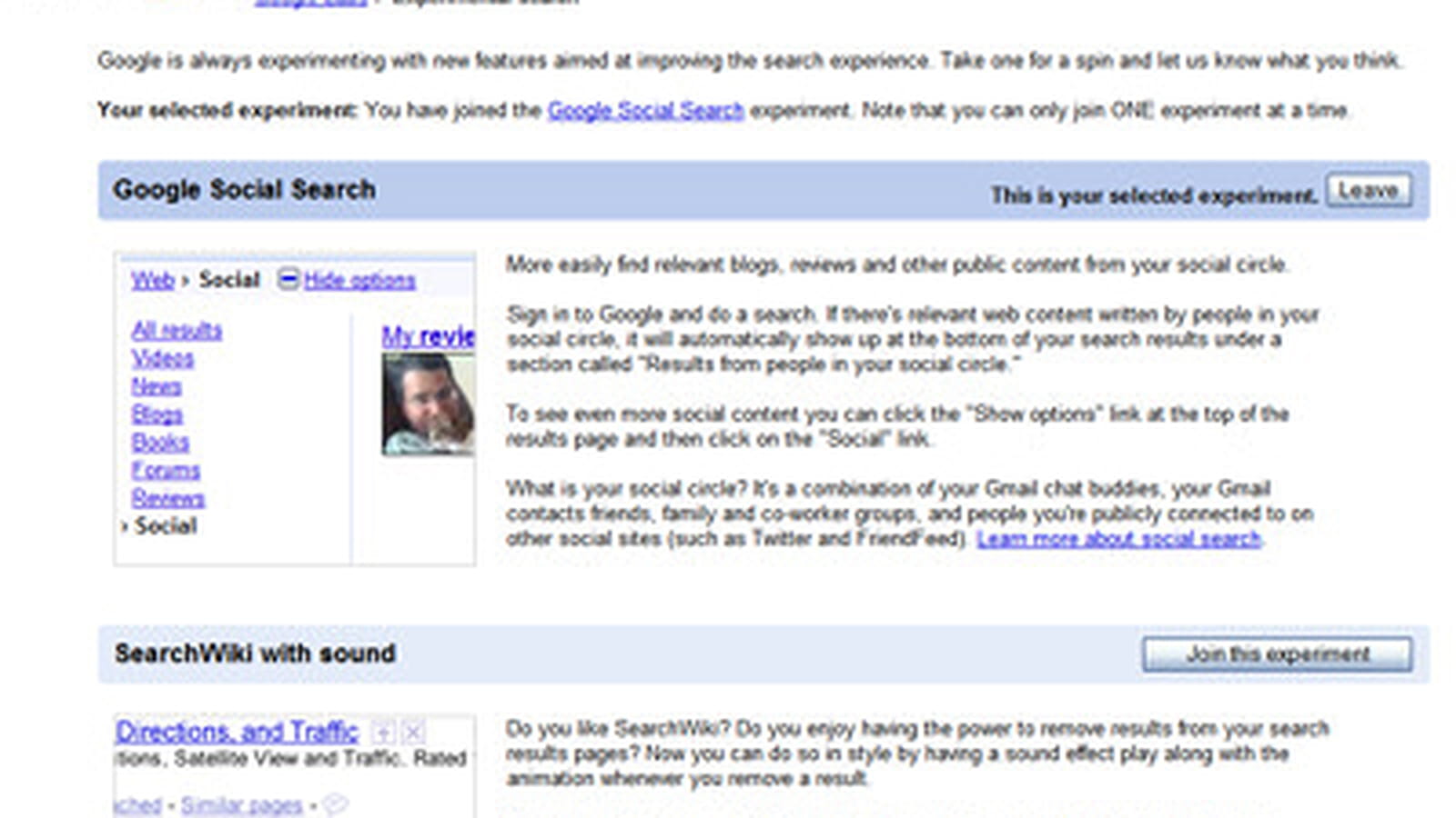 Accessible via Google Labs