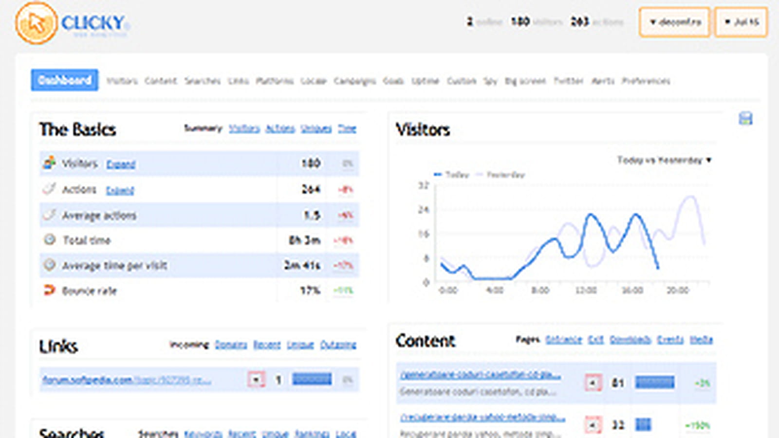 Clicky Analytics