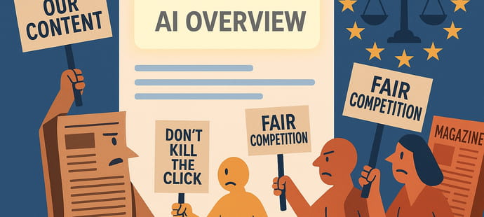 Plaintes contre AI Overviews en Europe&nbsp;: ce n'est que le d&eacute;but