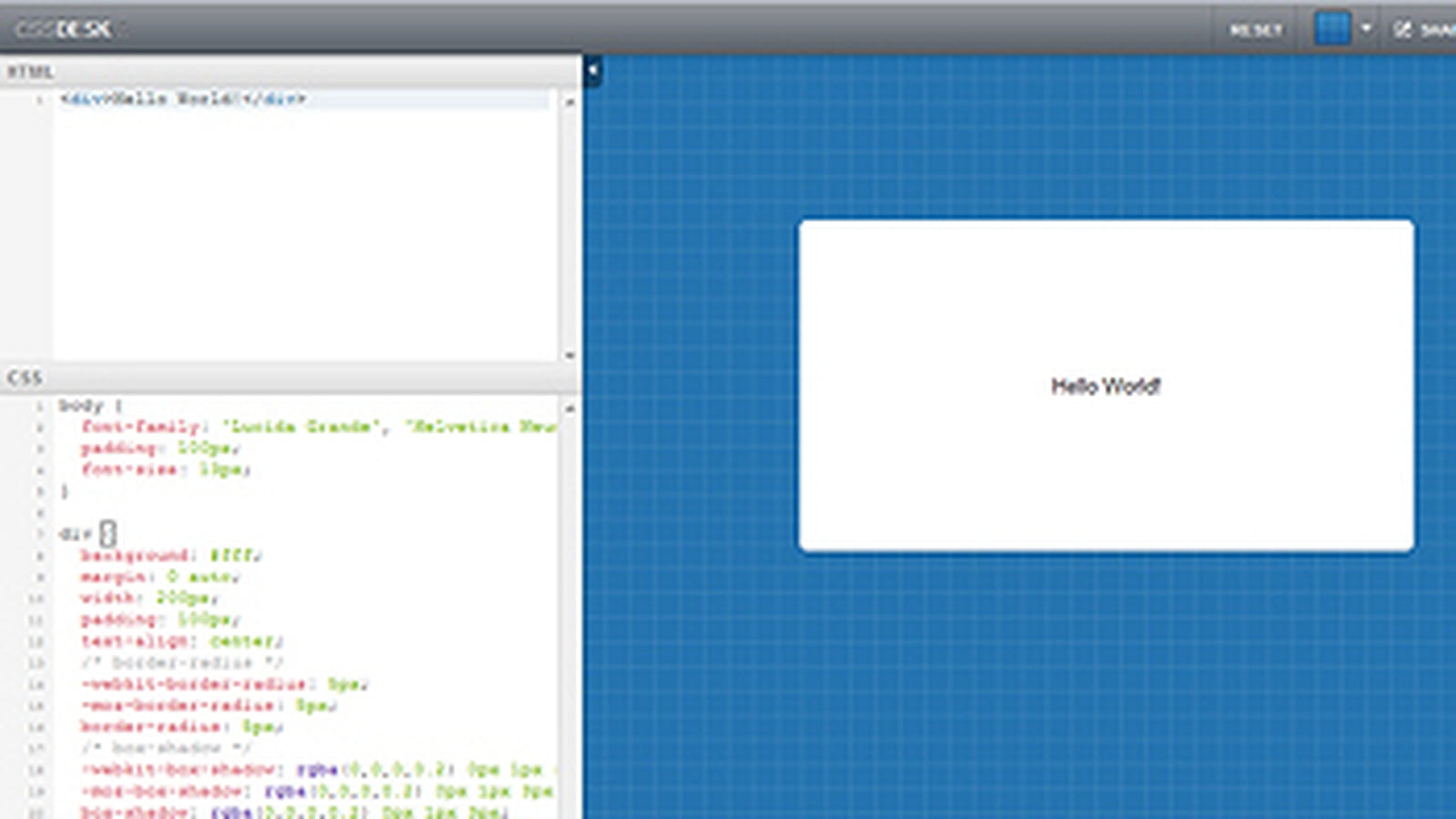 CSS Desk