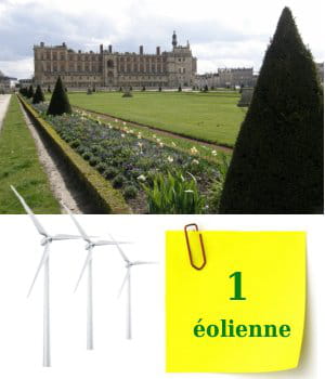 l'ile de france ne possède qu'une seule éolienne.