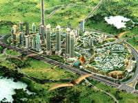 estimé à 95 milliards de dollars, ce projet de ville nouvelle a été abandonné.
