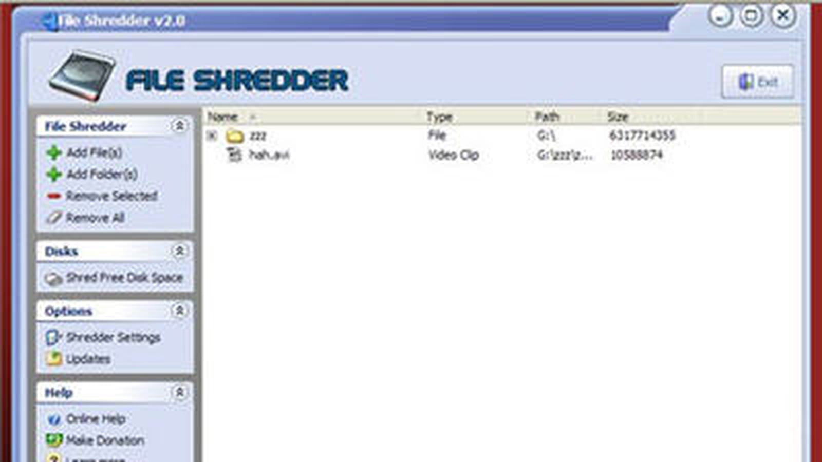 File Shredder