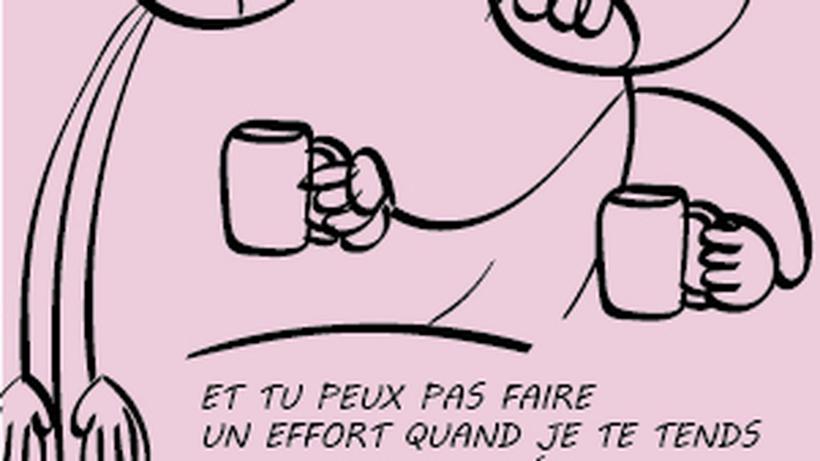 Bras collés au corps