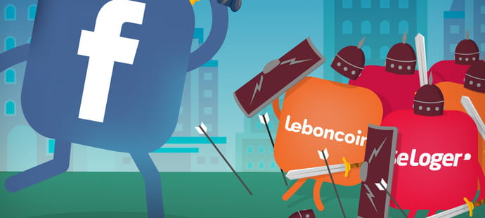 Immobilier&nbsp;: Facebook &agrave; l'assaut de Leboncoin et SeLoger